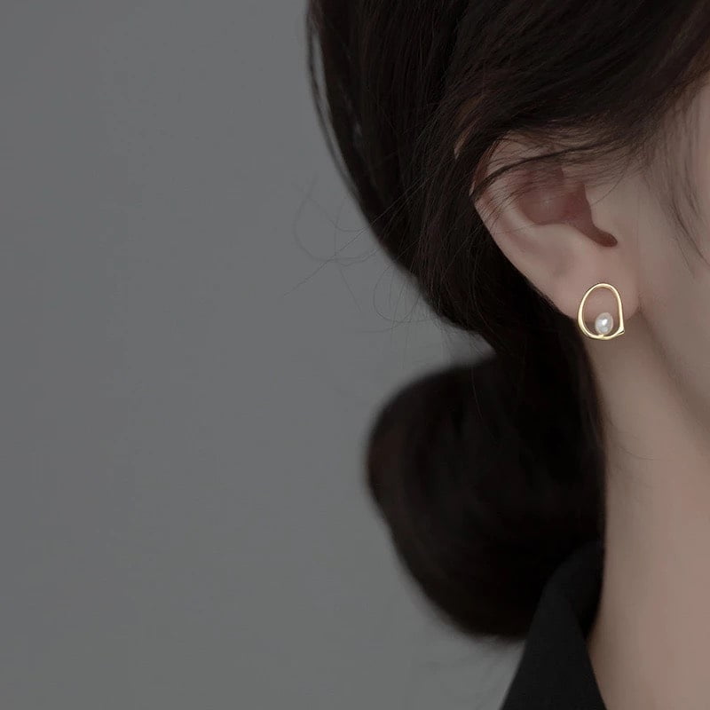 CERCEI DIN ARGINT PLACATI CU AUR HELLO - imagine 2