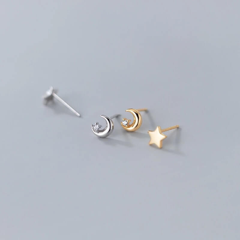 Cercei din argint little star silver - imagine 2