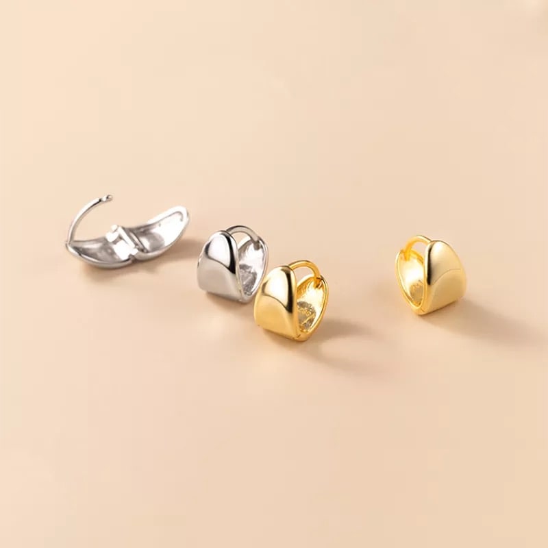 CERCEI DIN ARGINT GLOSSY DROP SILVER - imagine 2