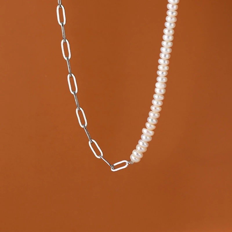 Colier din argint si perle empowered silver - imagine 2