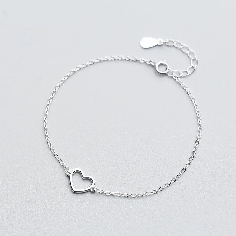 BRATARA DIN ARGINT SHAPE OF A HEART
