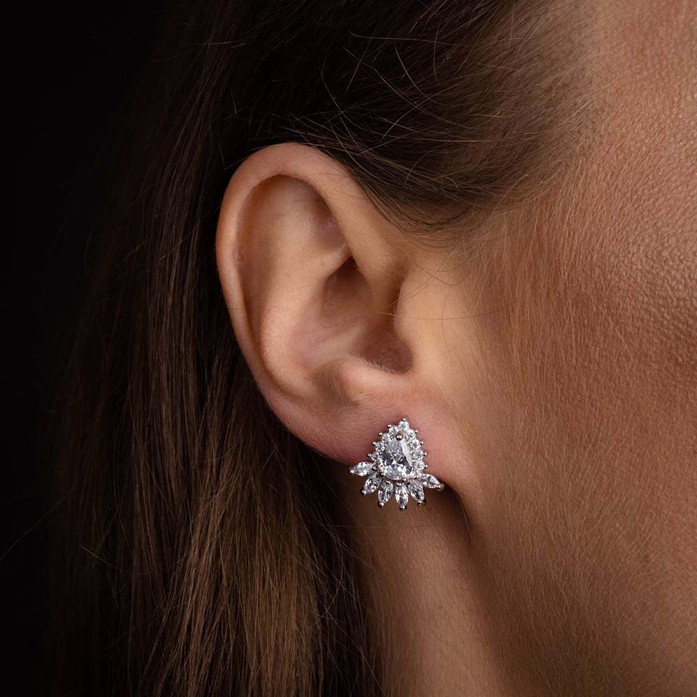 CERCEI PLACATI CU AUR ALB ICE