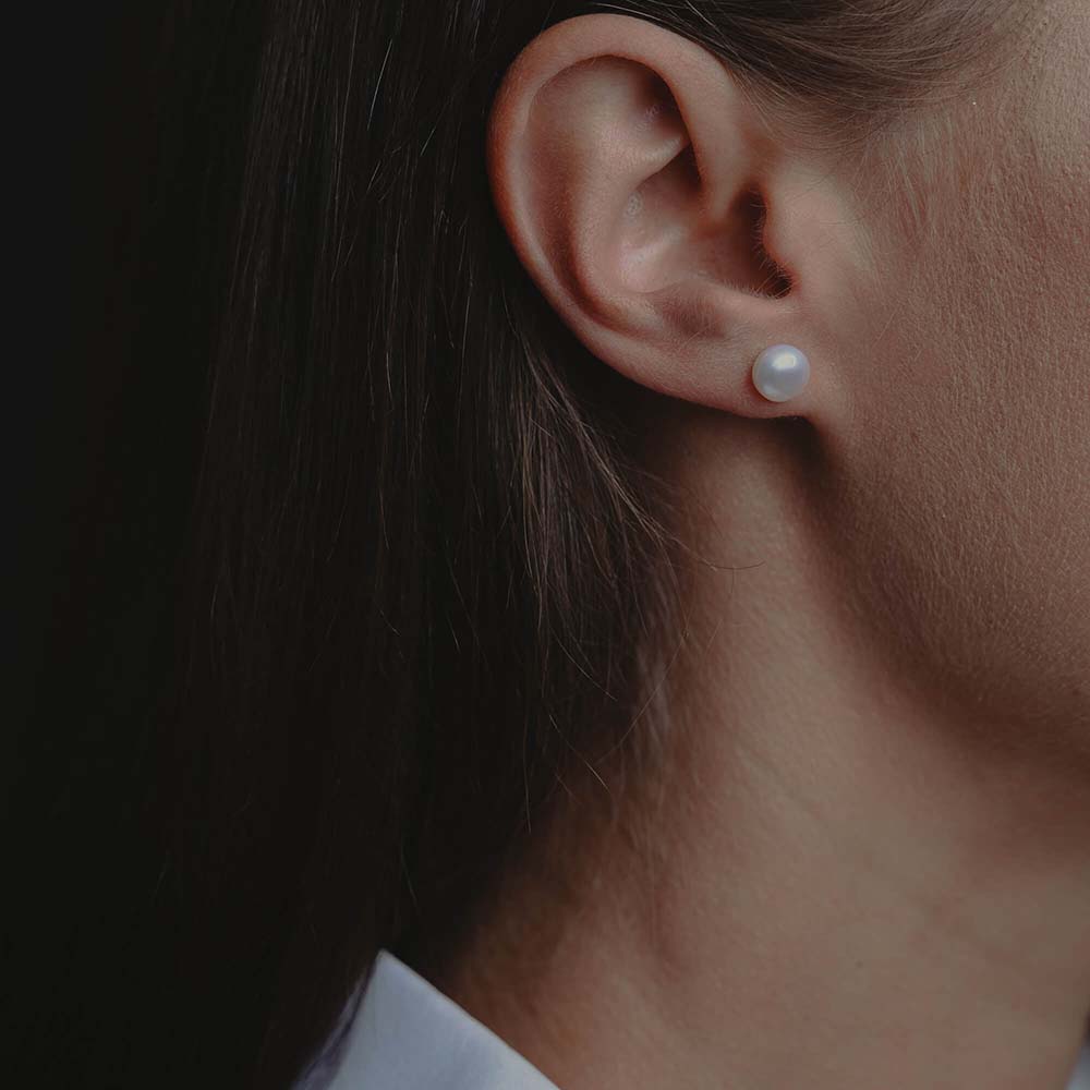 Cercei cu perla pearl