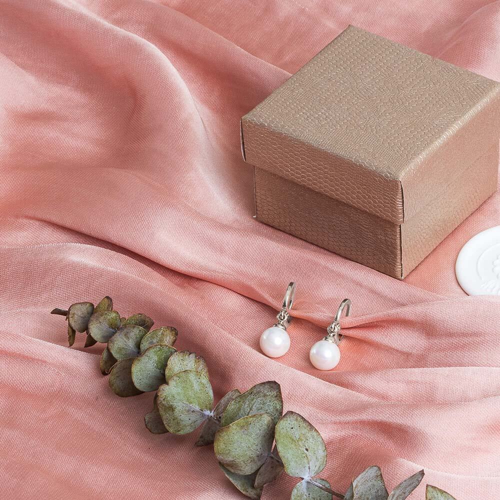 CERCEI PLACATI CU AUR ALB CLASSY - imagine 2