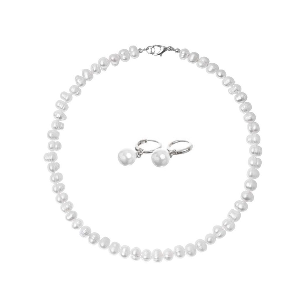 Set perle confident silver 8mm
