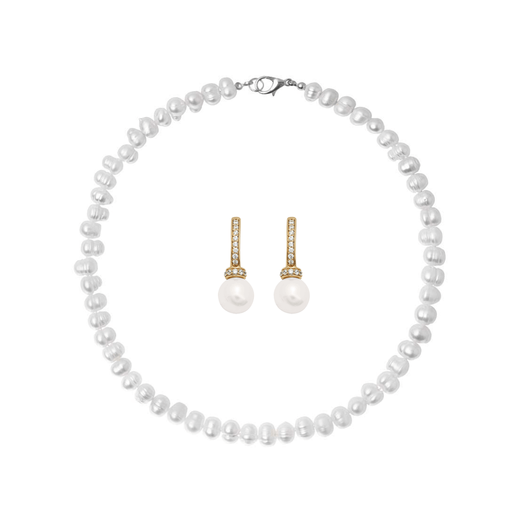 Set perle pearl joy colier si cercei