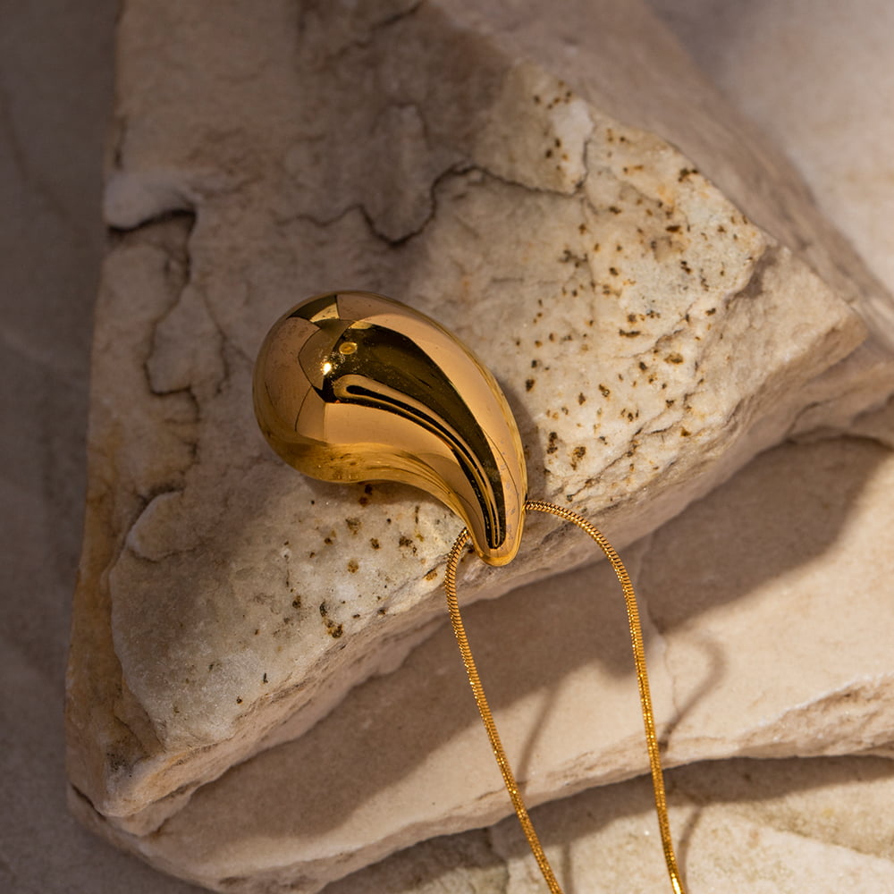 COLIER PLACAT CU AUR 18 K SI PANDANTIV THE GOLDEN TEAR - imagine 7