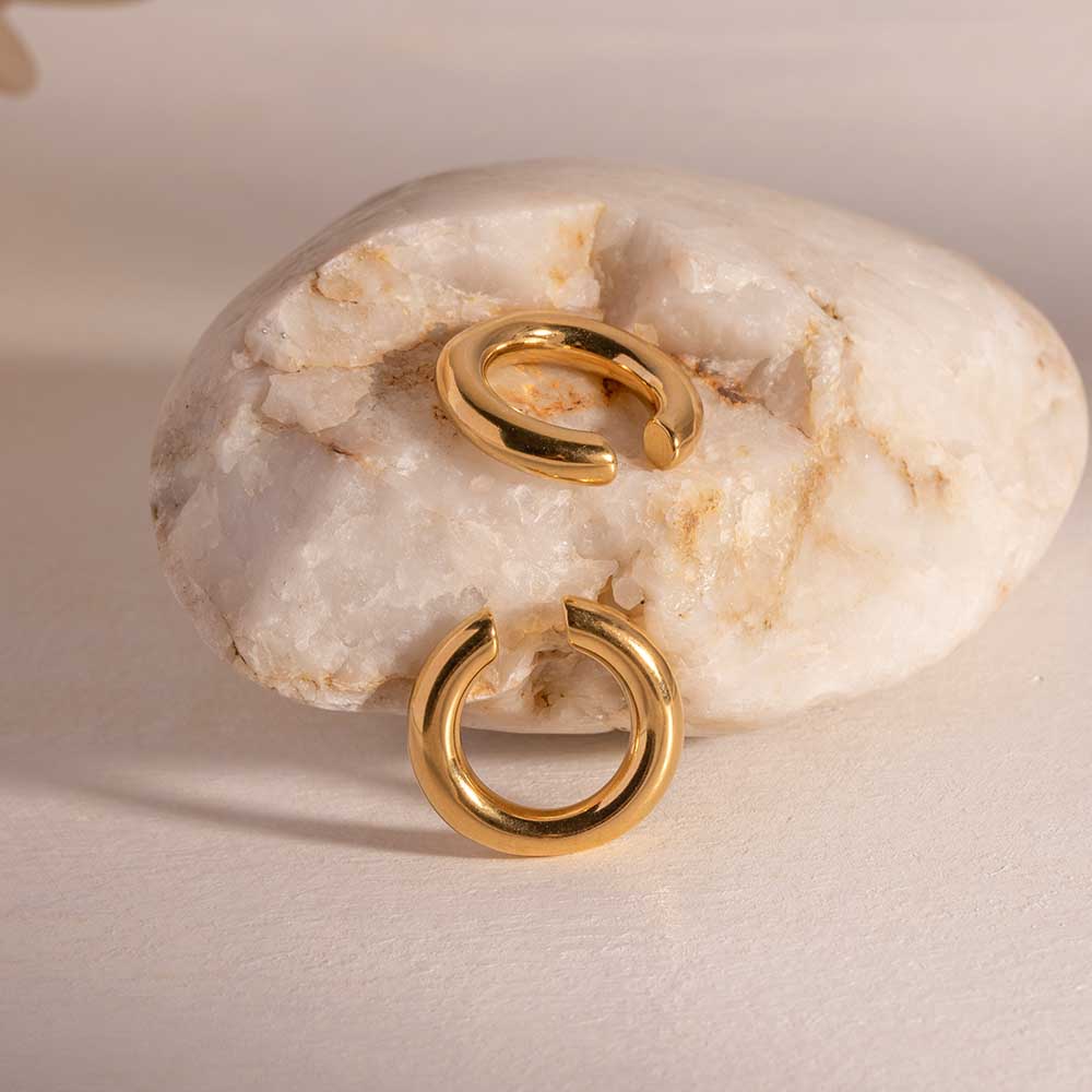 CERCEI EAR CUFF BE COOL GOLD - imagine 4