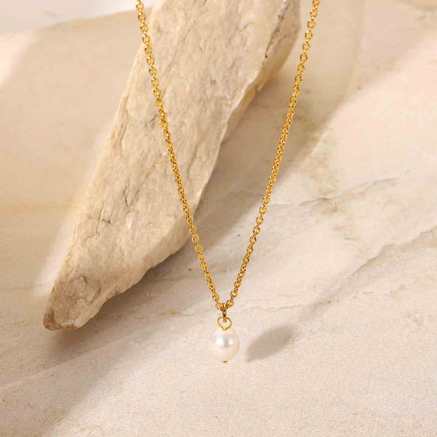LANTISOR PLACAT CU AUR 18 K DELICATE PEARL - imagine 5