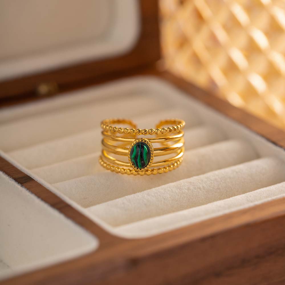 INEL PLACAT CU AUR 18 K ORIENT - imagine 3