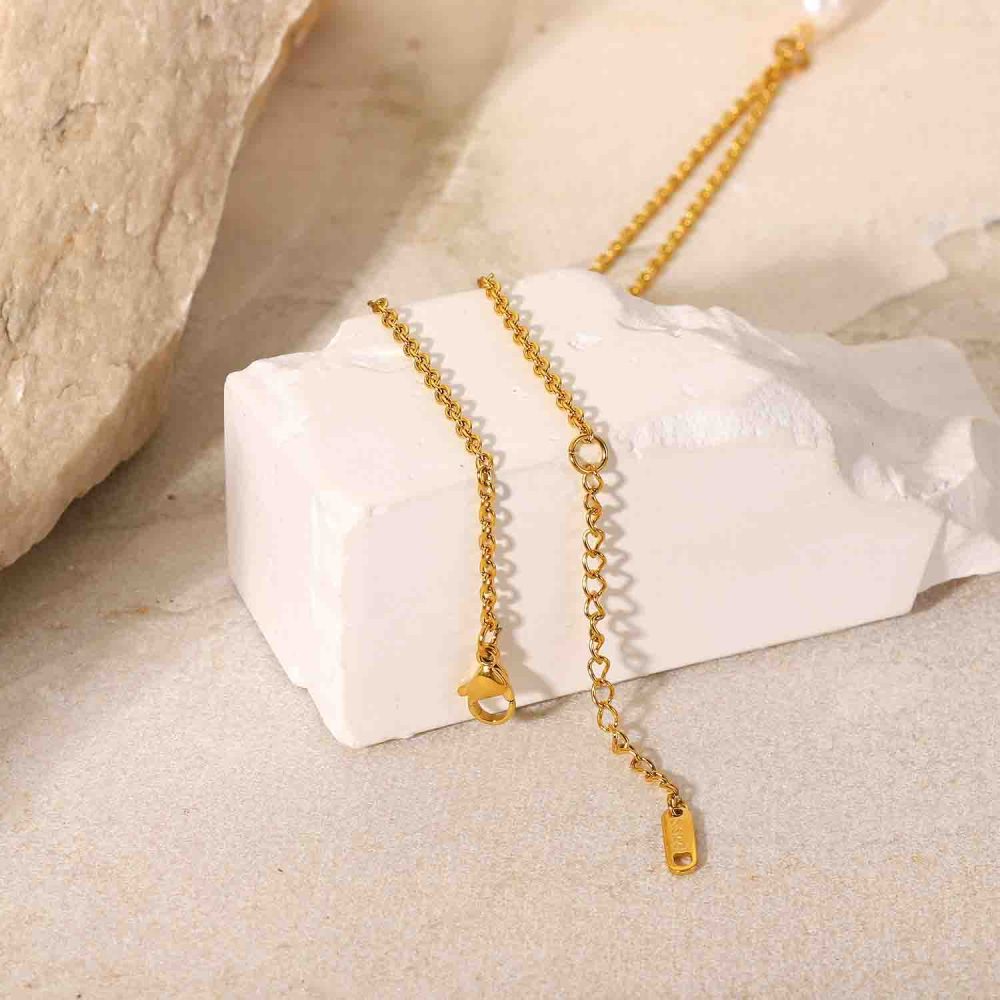 LANTISOR PLACAT CU AUR 18 K DELICATE PEARL - imagine 6