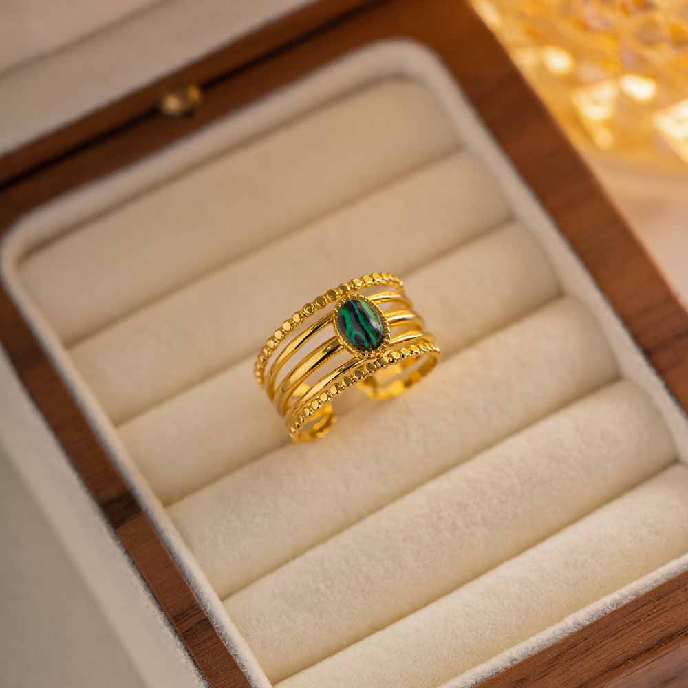 INEL PLACAT CU AUR 18 K ORIENT - imagine 6