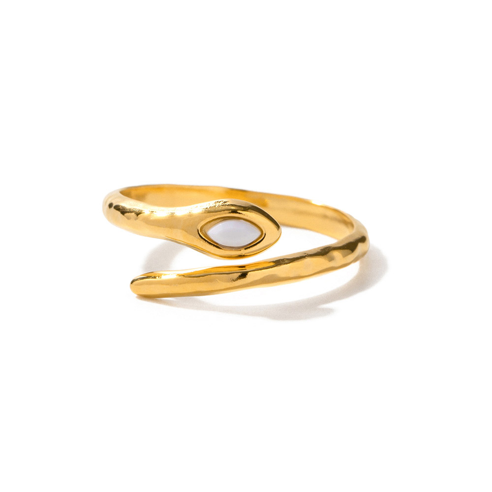 INEL PLACAT CU AUR 18 K Snake white